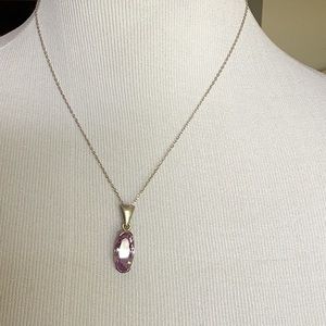 faceted amethyst pendant.